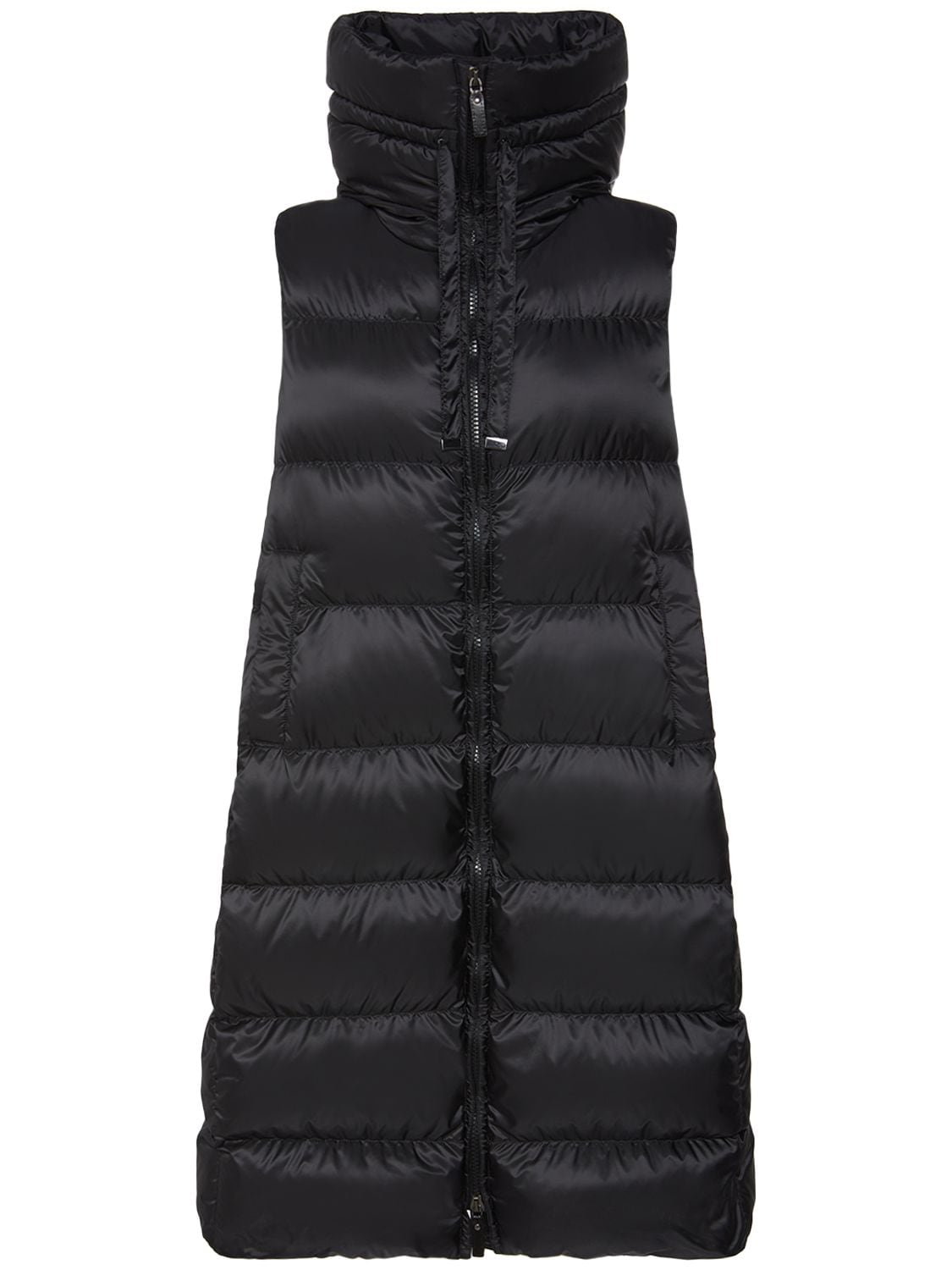 MAX MARA SEIVEST HOODED QUILTED MIDI VEST