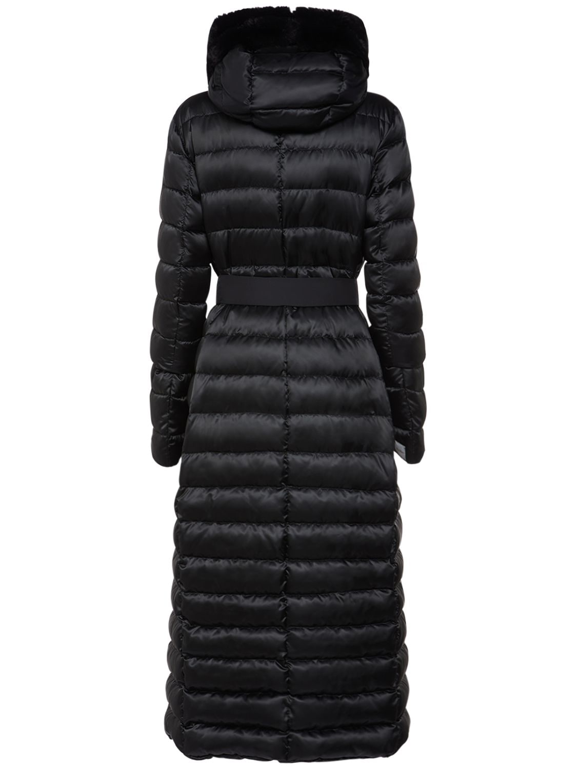 Max Mara Noveci Reversible Belted Down Jacket In Nero | ModeSens