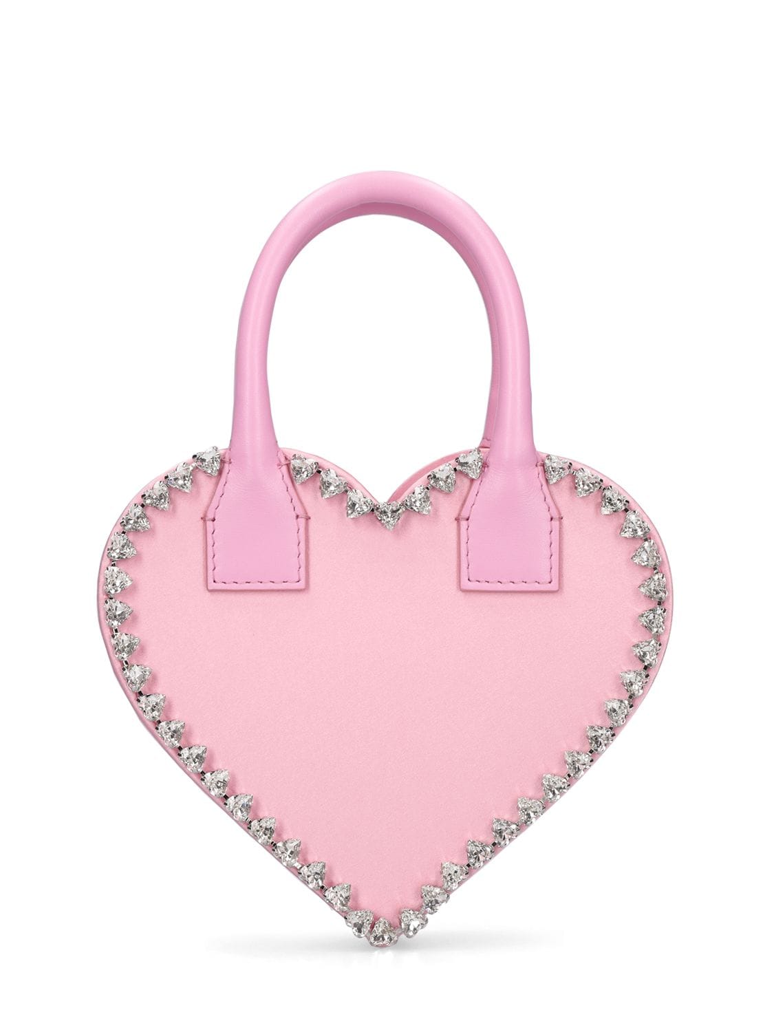 Small Audrey Heart Satin Top Handle Bag – WOMEN > BAGS > TOP HANDLE BAGS