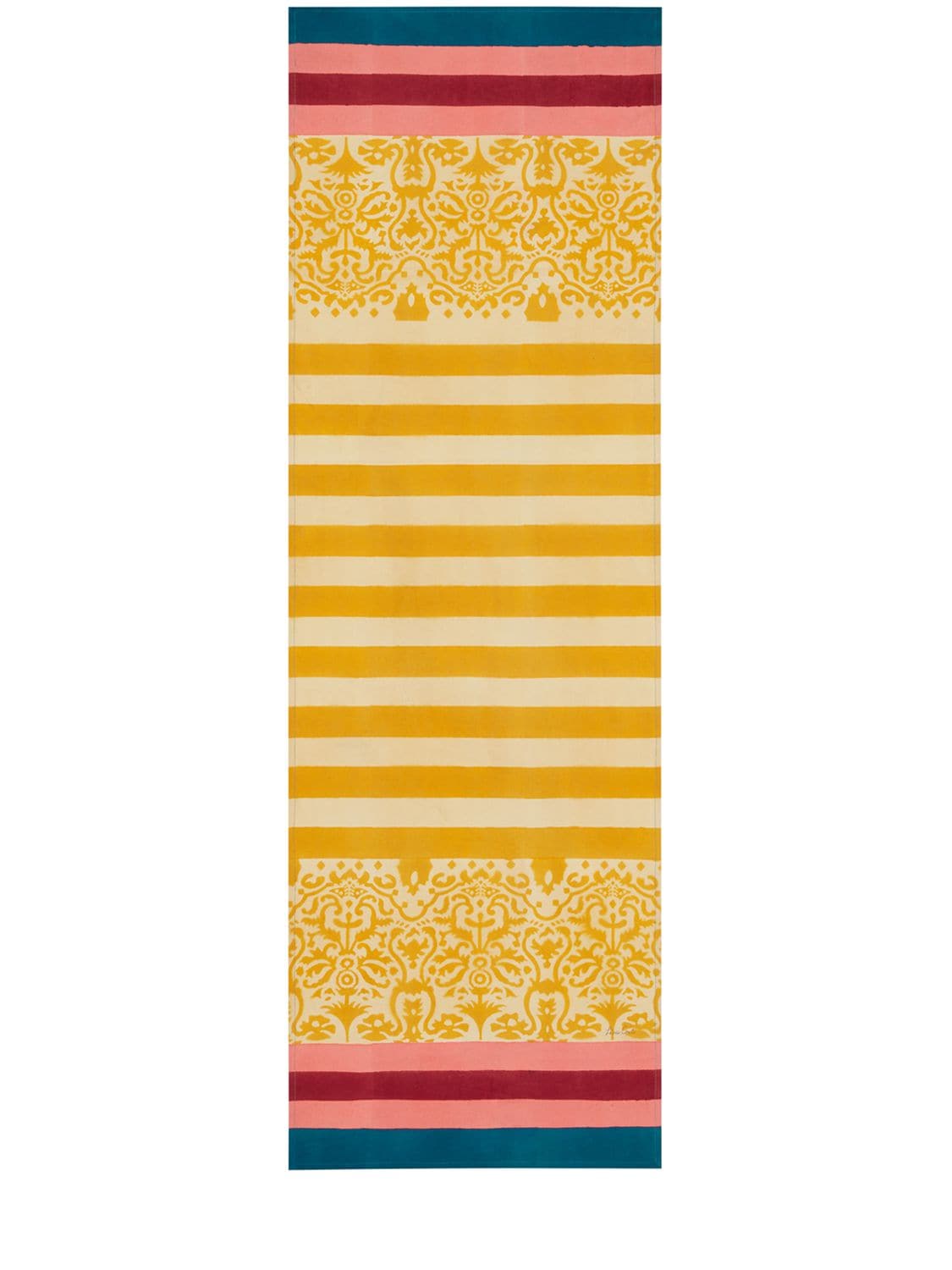 Lisa Corti Gold Damask Design桌旗 In Multicolor