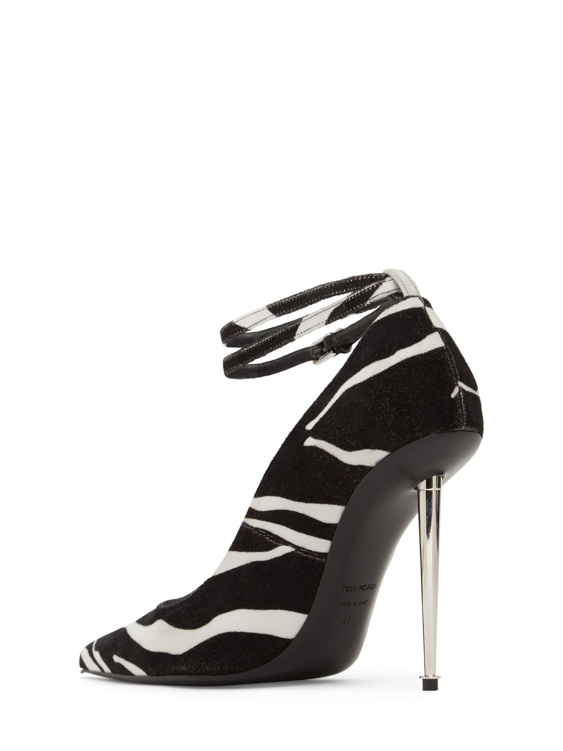 Shop Tom Ford 105mm Padlock Grosgrain Pumps In White,black