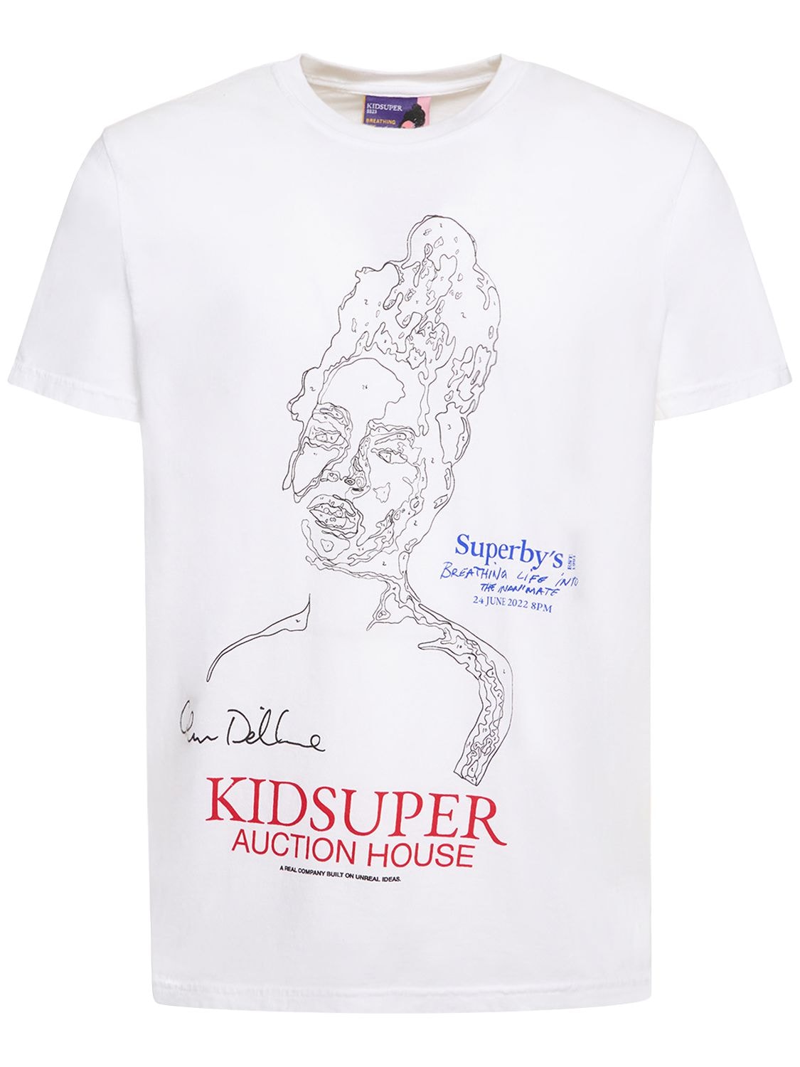 KIDSUPER STUDIOS Fashion Show Print Cotton Jersey T-shirt