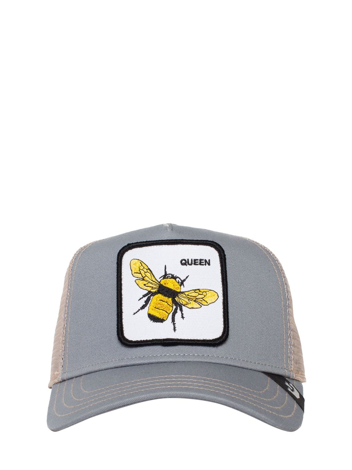 Goorin Bros Queen Bee Trucker Hat W/ Patch In Grey,multi