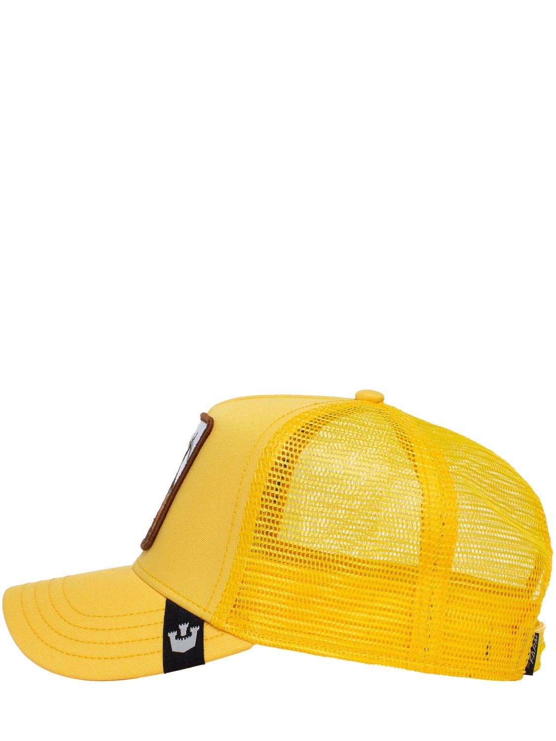 Shop Goorin Bros The Goat Trucker Hat W/ Patch In Yellow