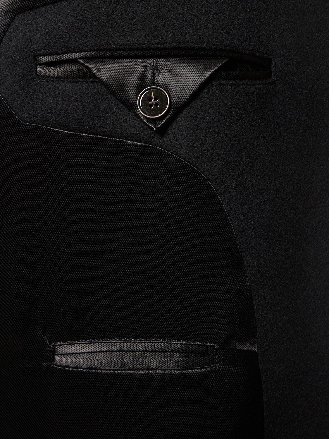 Shop Burberry Callen Mid Length Wool Blend Coat In Black