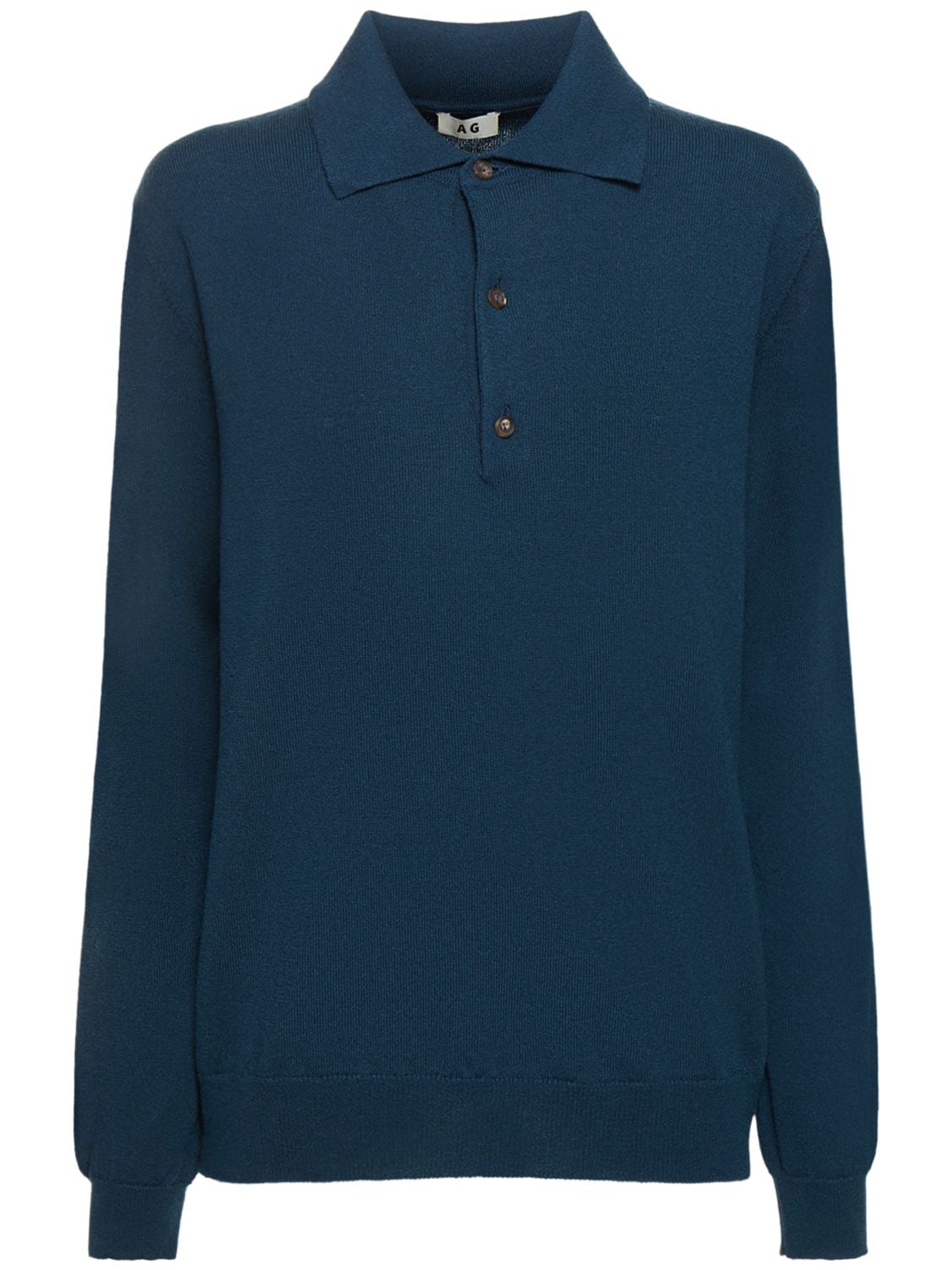 Annagreta Niccolò Cashmere Polo Shirt In Blue
