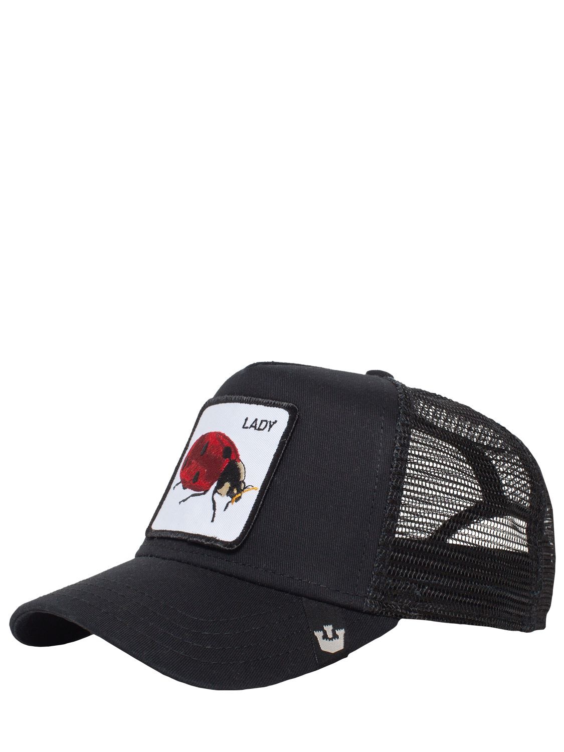 Shop Goorin Bros The Lady Bug Trucker Hat W/patch In Black