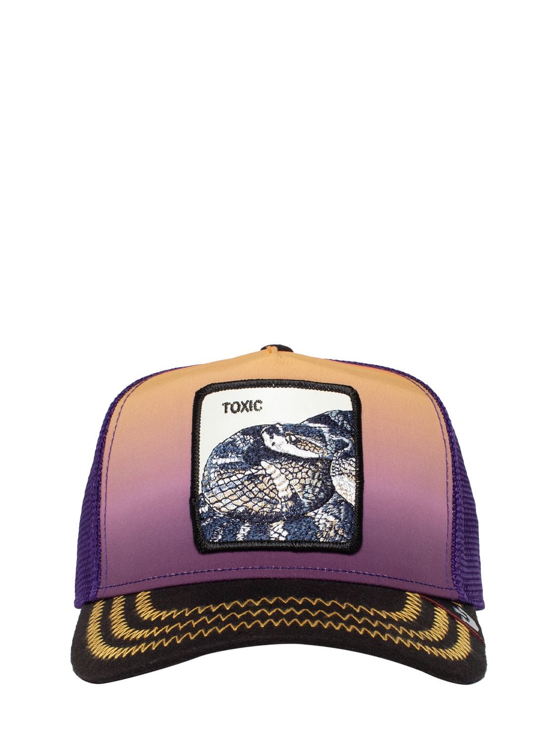 Shop Goorin Bros Toxic Snake Trucker Hat W/patch In Purple