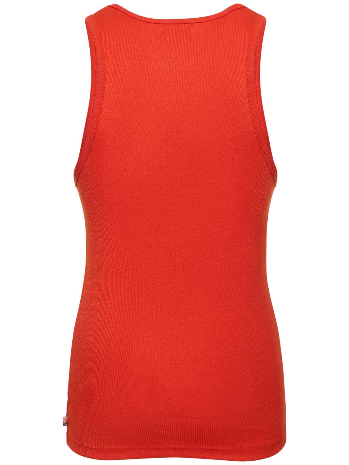 Shop Honor The Gift Monochrome Ribbed Cotton Tank Top In Orange
