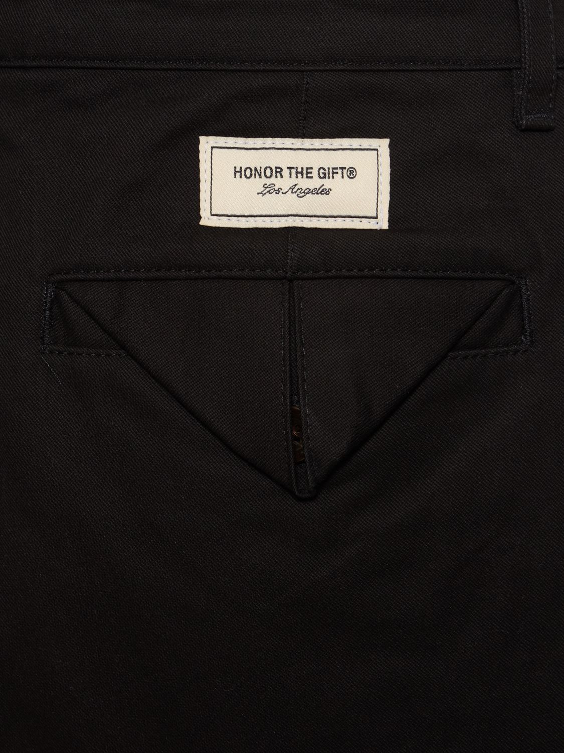 Shop Honor The Gift Cotton Twill Work Pants In Black