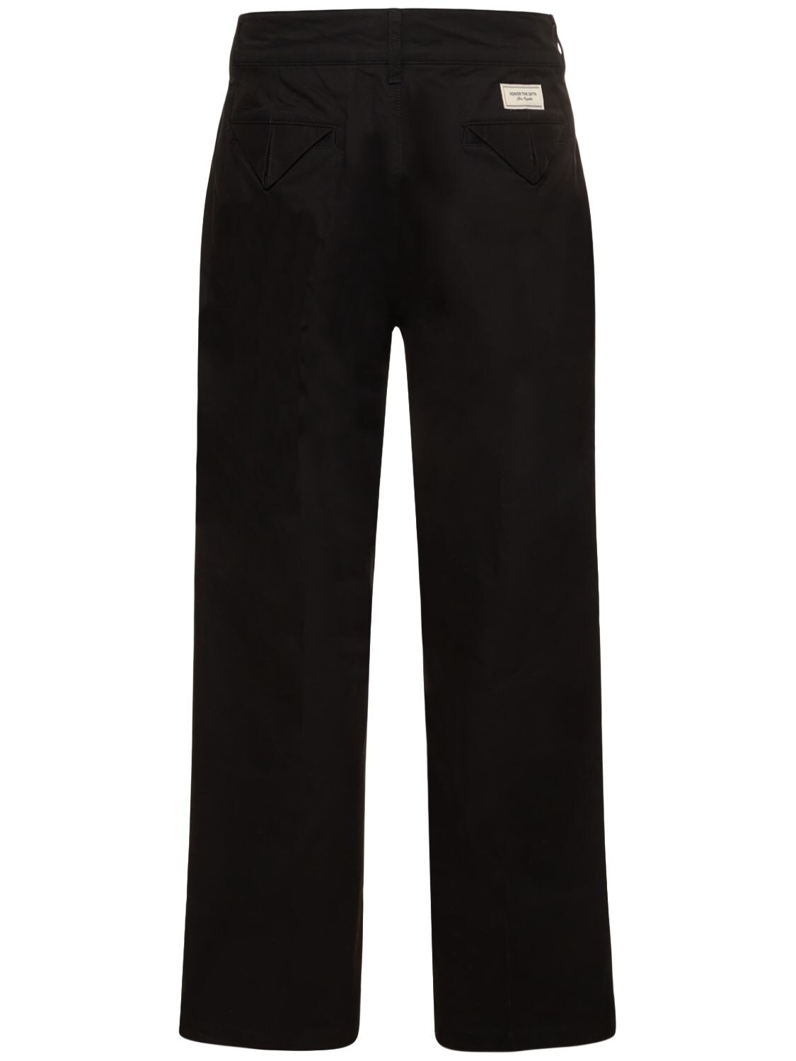 Shop Honor The Gift Cotton Twill Work Pants In Black
