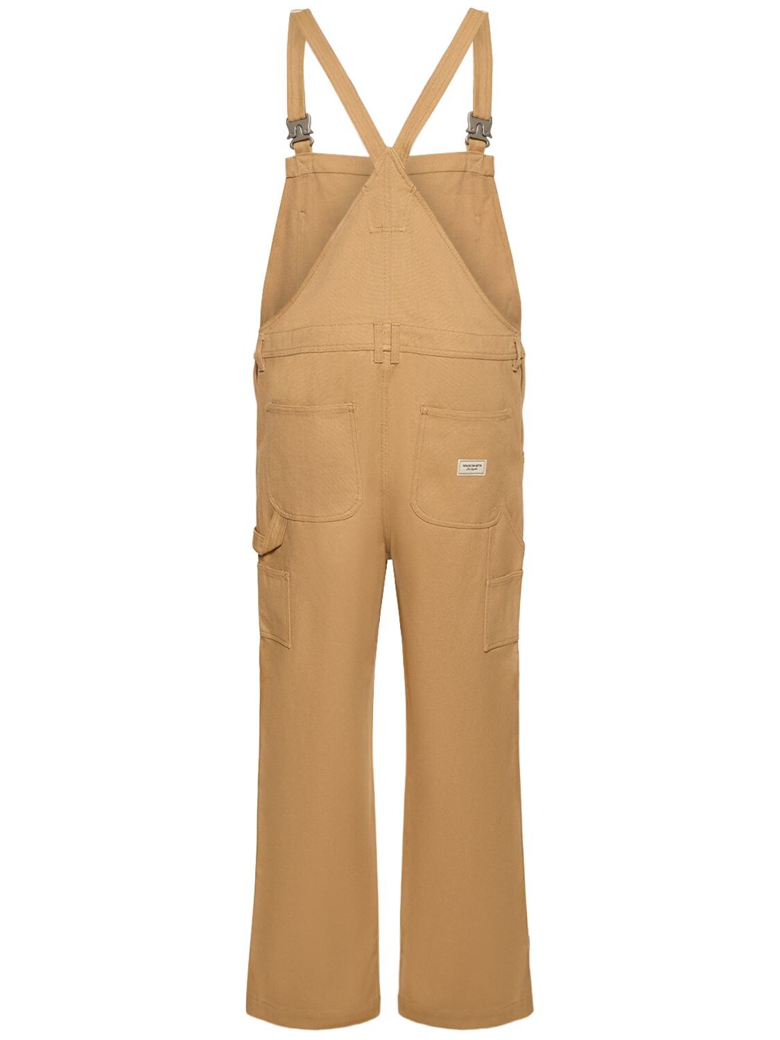 Shop Honor The Gift Workwear Cotton Blend Overalls W/logo In Khaki