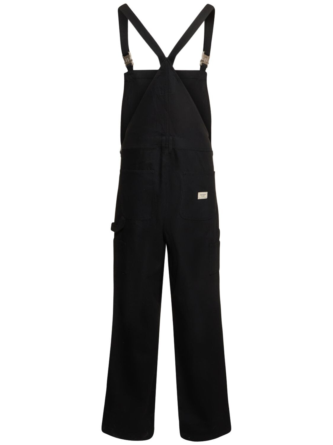 Shop Honor The Gift Workwear Cotton Blend Overalls W/logo In Black