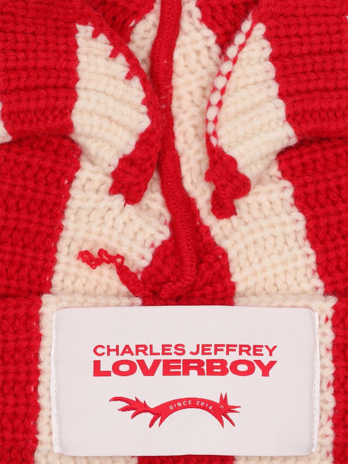 CHARLES JEFFREY LOVERBOY STRIPED EARS BEANIE
