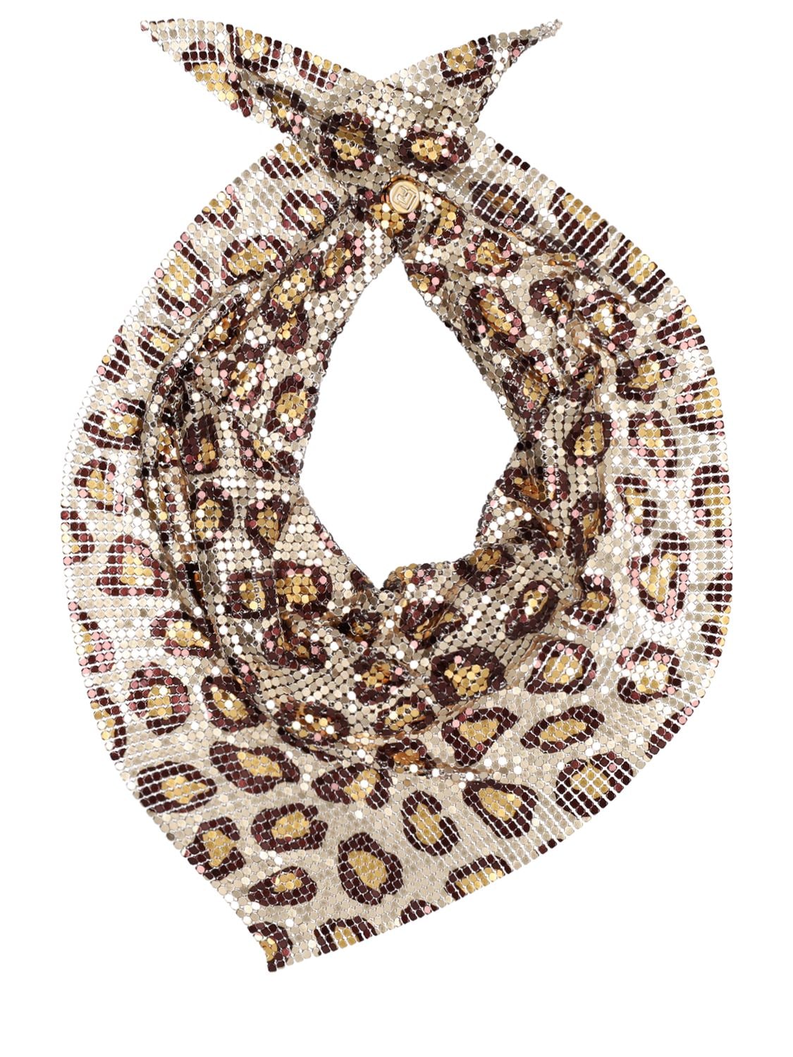 Gaetano Mini Leopard Mesh Scarf Necklace – WOMEN > JEWELRY & WATCHES > NECKLACES