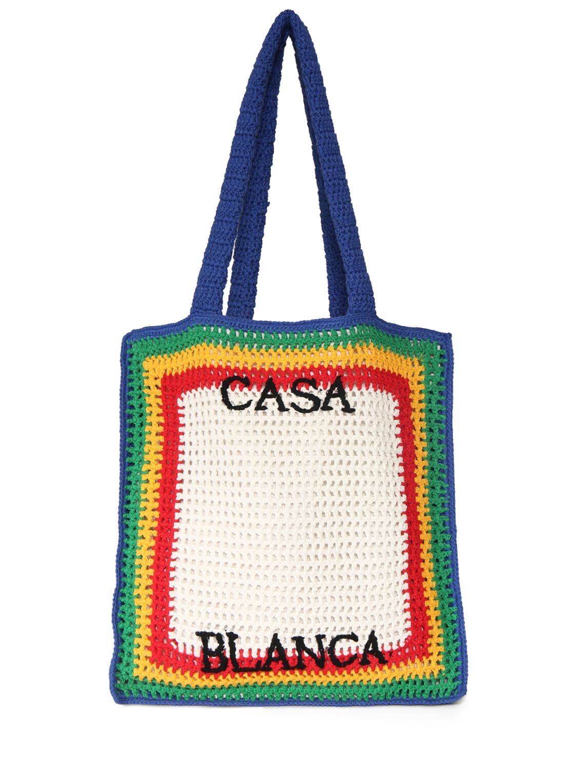 Striped Cotton Crochet Tote Bag – WOMEN > BAGS > TOTE BAGS