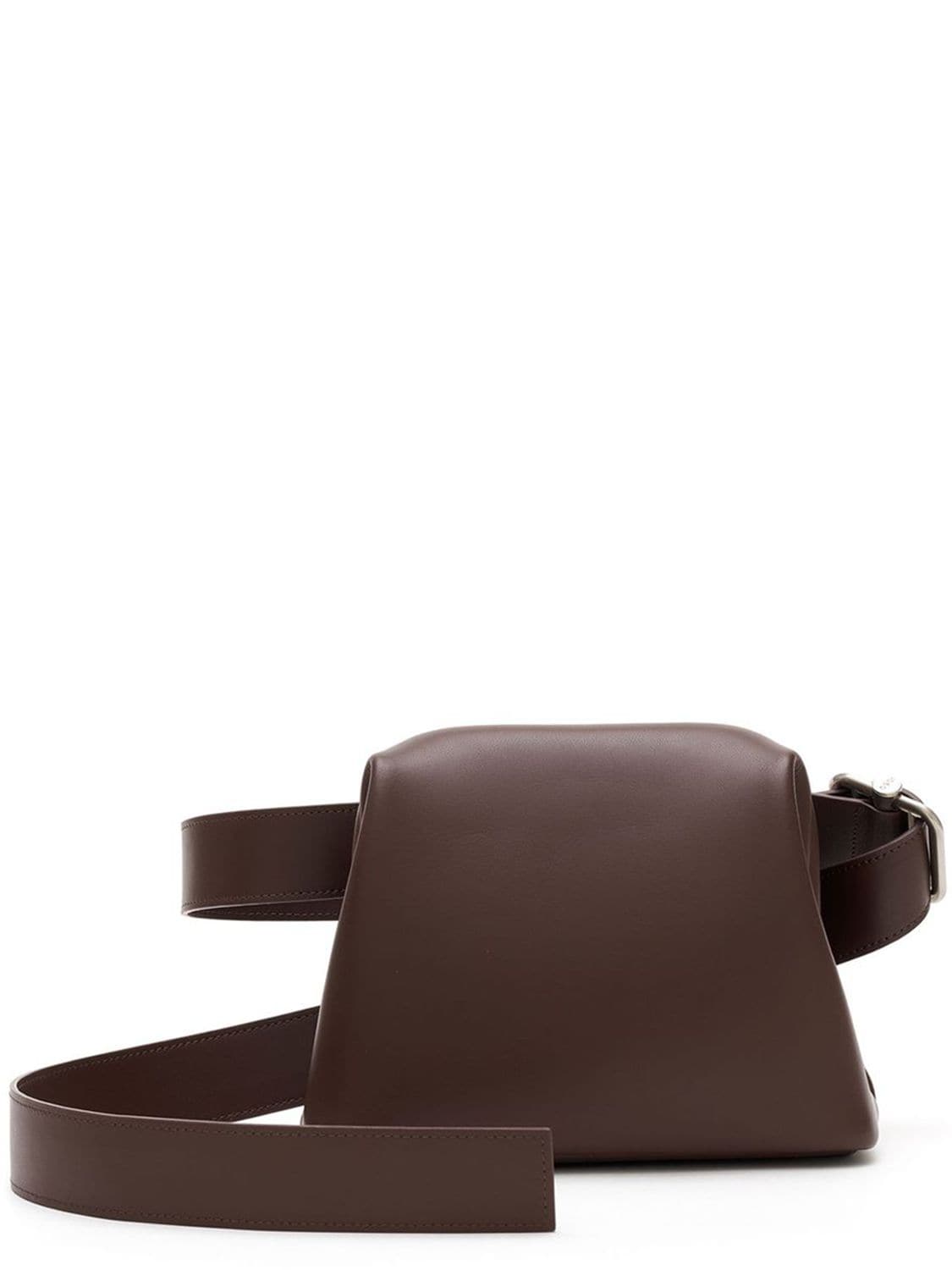 Osoi Mini Brot Leather Shoulder Bag In Choco Brown