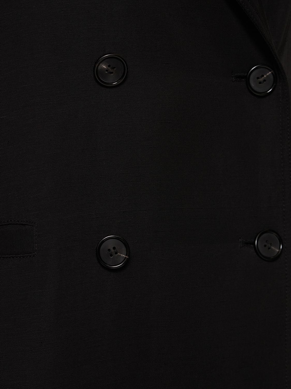 Shop Totême Summer Fluid Viscose Blend Long Coat In Black