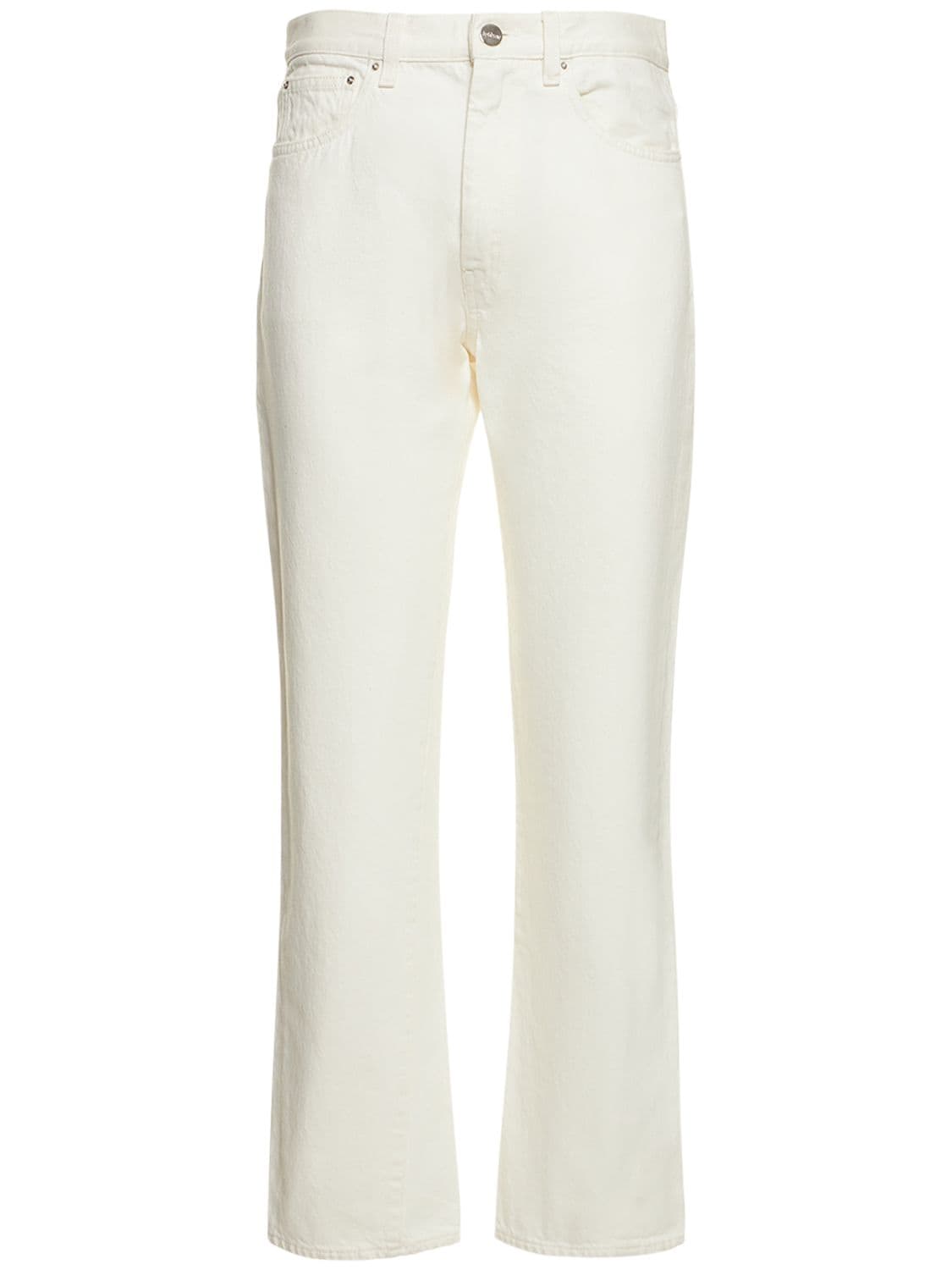 Totême Twisted Seam Organic Cotton Jeans In White
