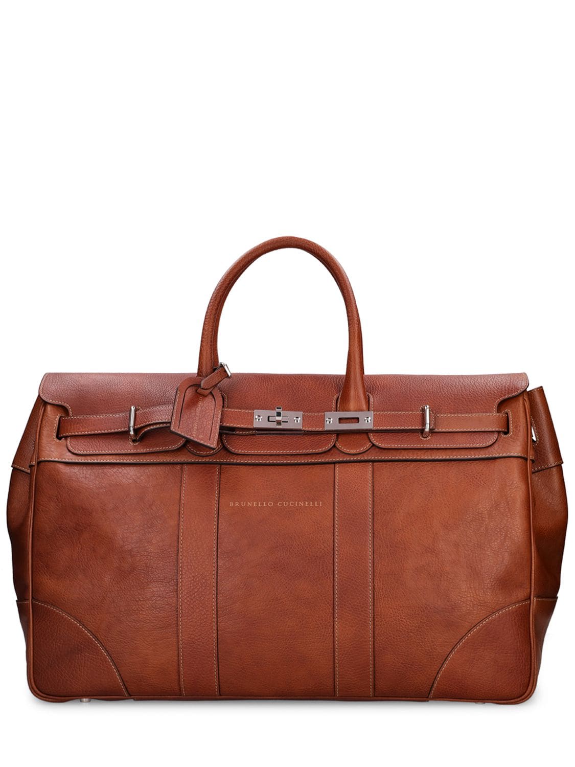 Leather Logo Travel Bag – MEN > BAGS > DUFFLE BAGS
