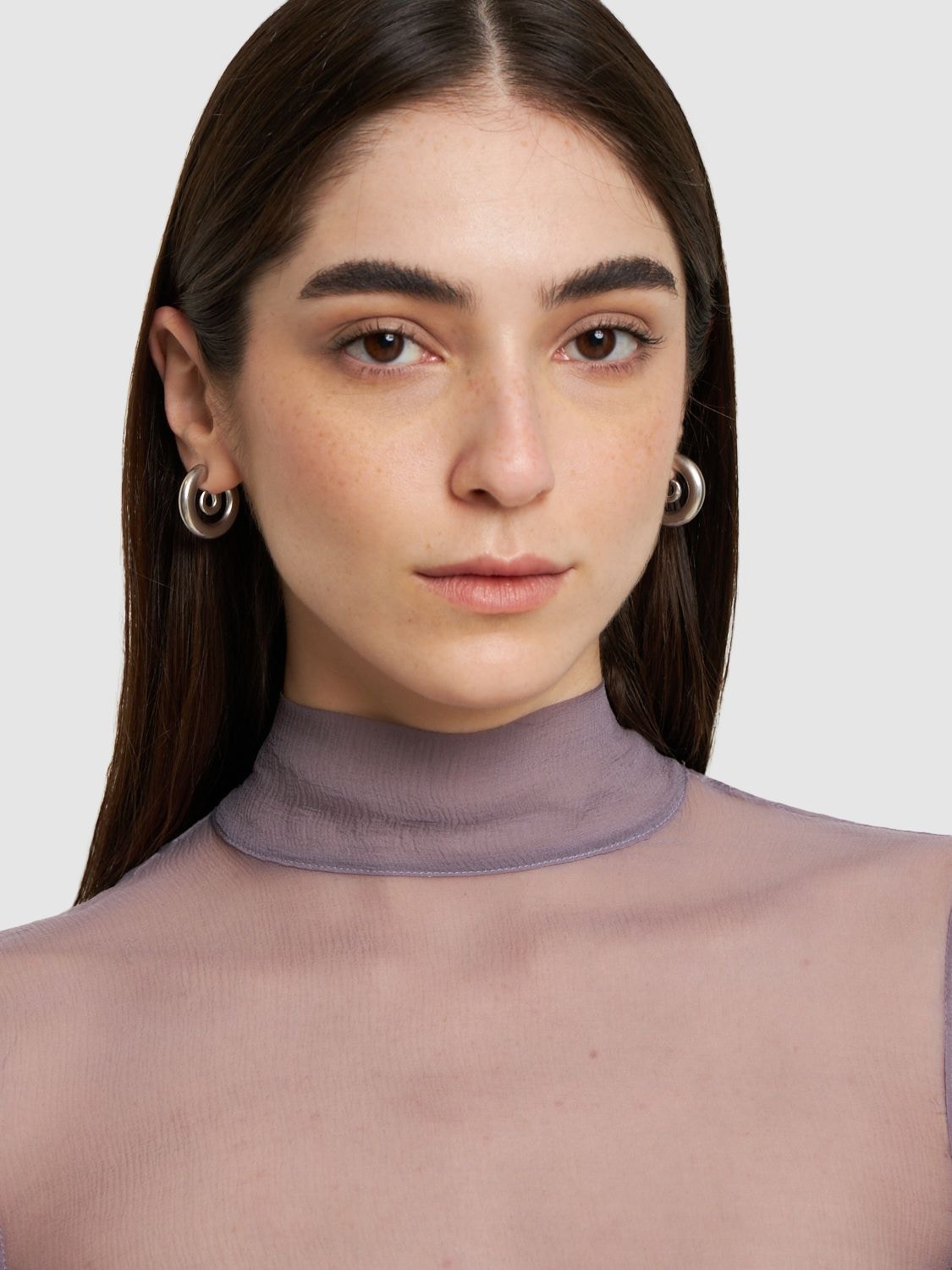 Shop Panconesi Xs Serpent Hoop Earrings In Silver