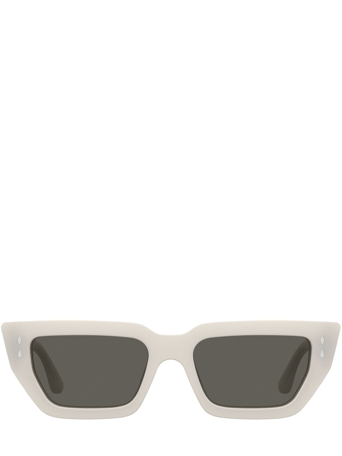 Isabel Marant Squared Acetate Sunglasses In White,grey
