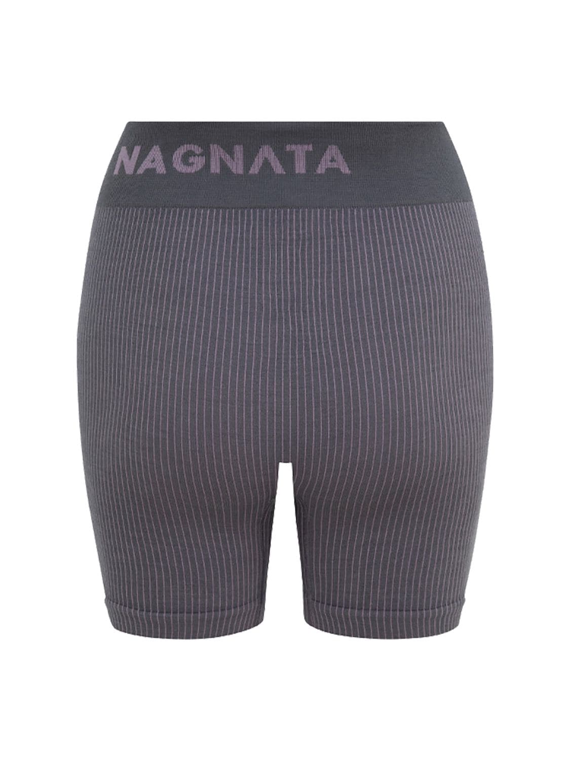 Shop Nagnata Yang Wool Blend Mini Shorts In Grey