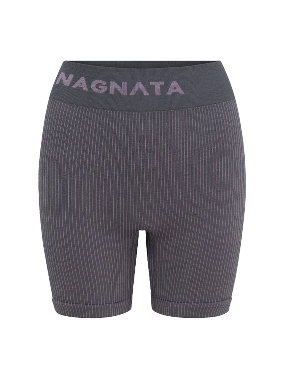 Nagnata Yang Wool Blend Mini Shorts In Grey