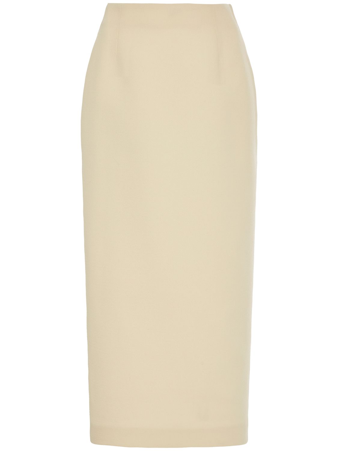 Alessandra Rich High Waisted Tweed Bouclé Midi Skirt In Ivory
