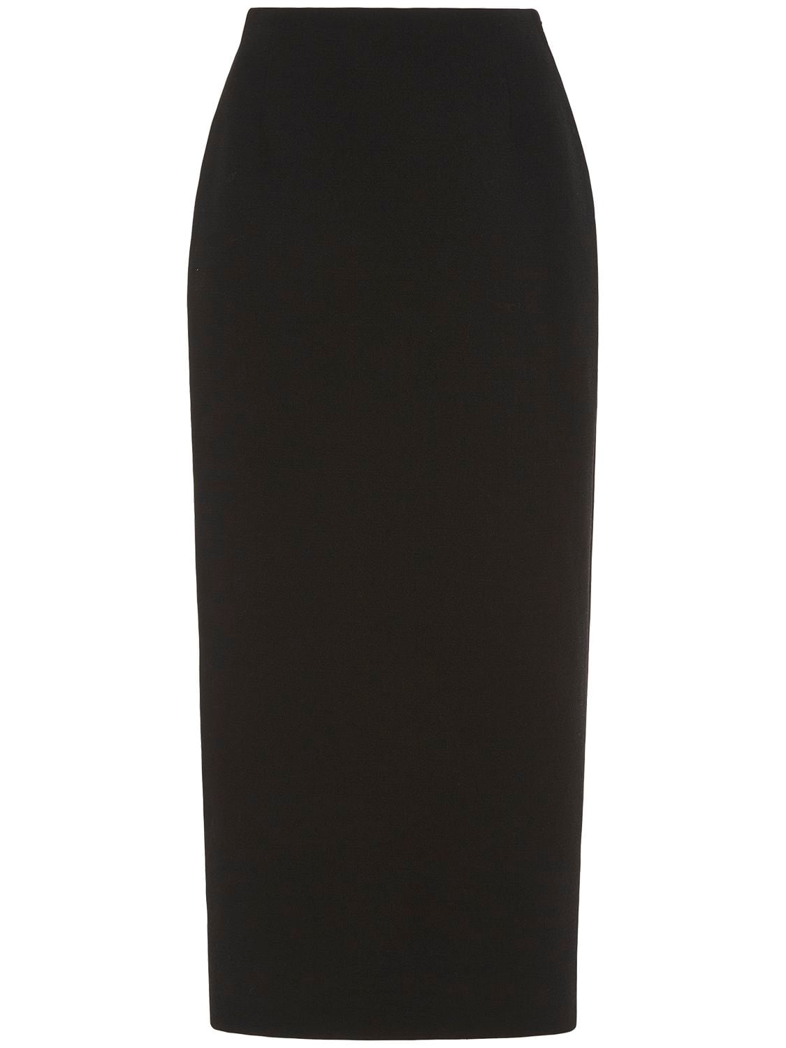 Image of High Waist Tweed Bouclé Midi Skirt