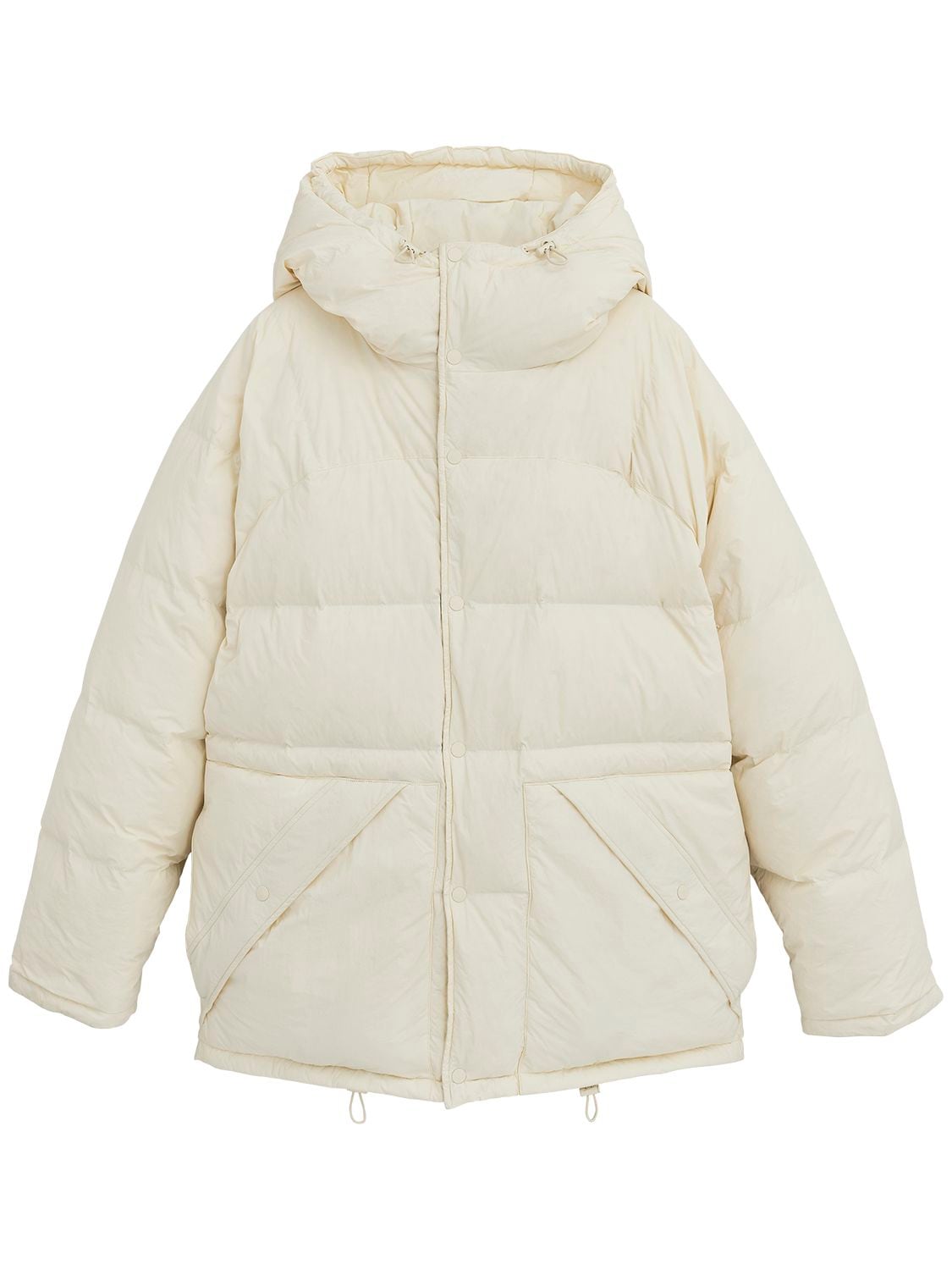 Marc Jacobs Long Down Jacket In Off White