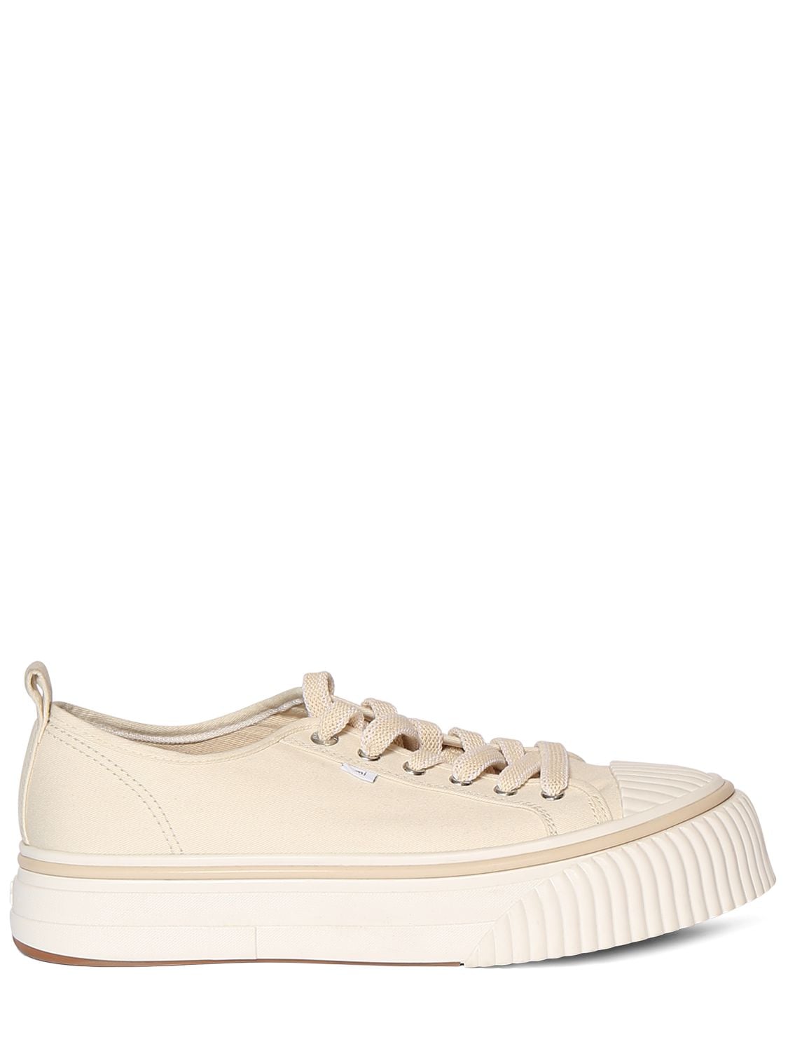Ami Alexandre Mattiussi Ami Cotton Low Top Sneakers In Off White