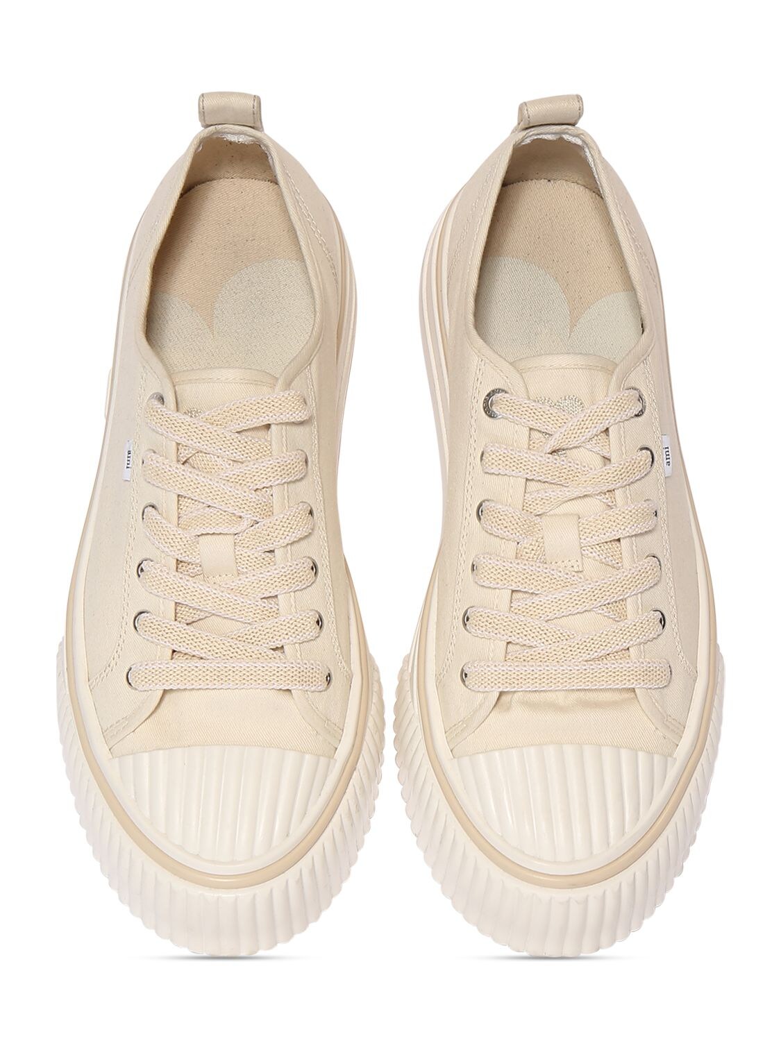 Shop Ami Alexandre Mattiussi Ami Cotton Low Top Sneakers In Off White
