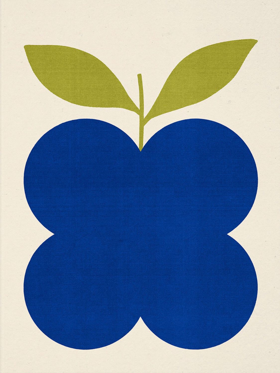Paper Collective Indigo Fruit Print In Blue