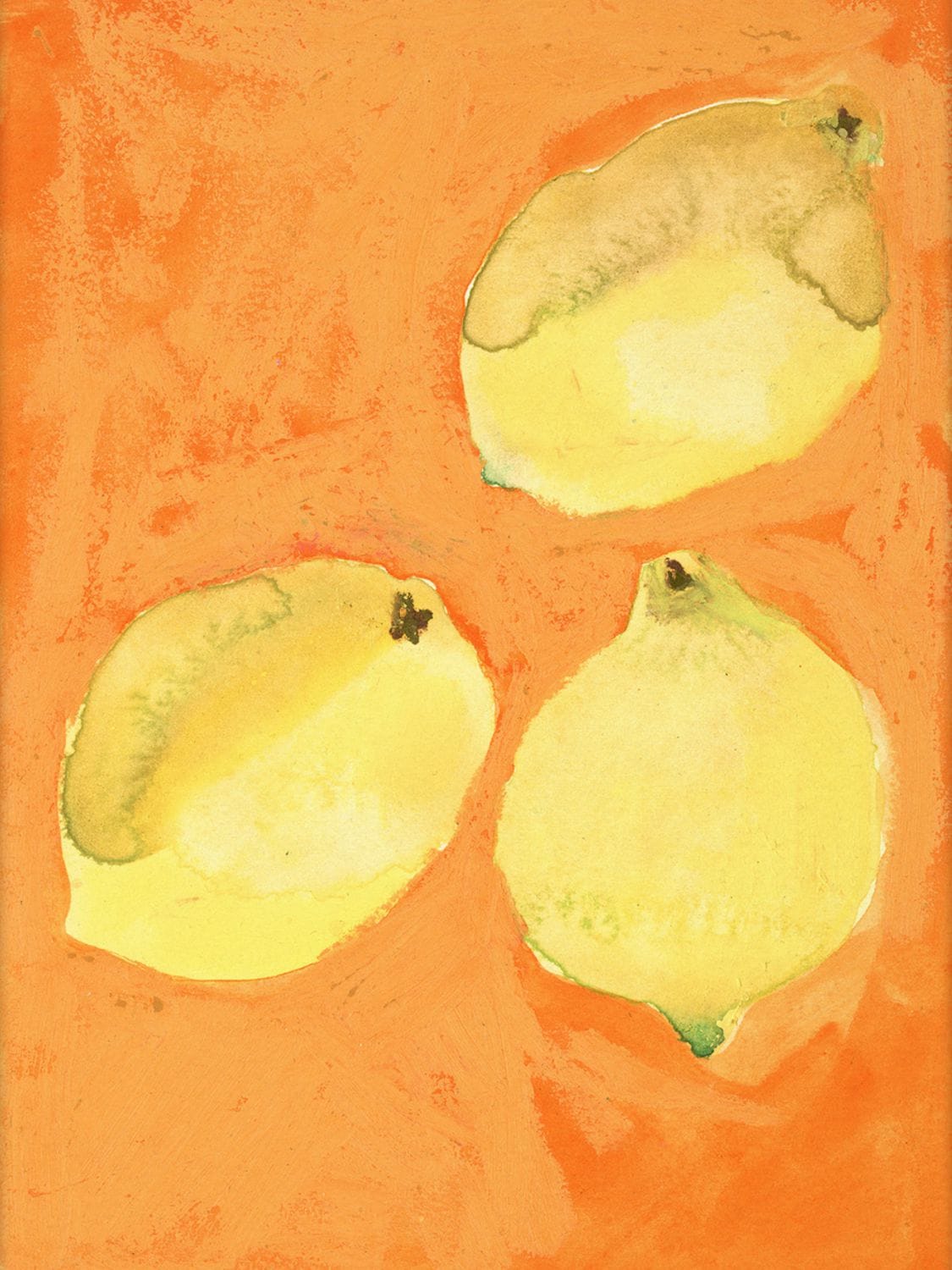 Paper Collective Lemons Print In Orange