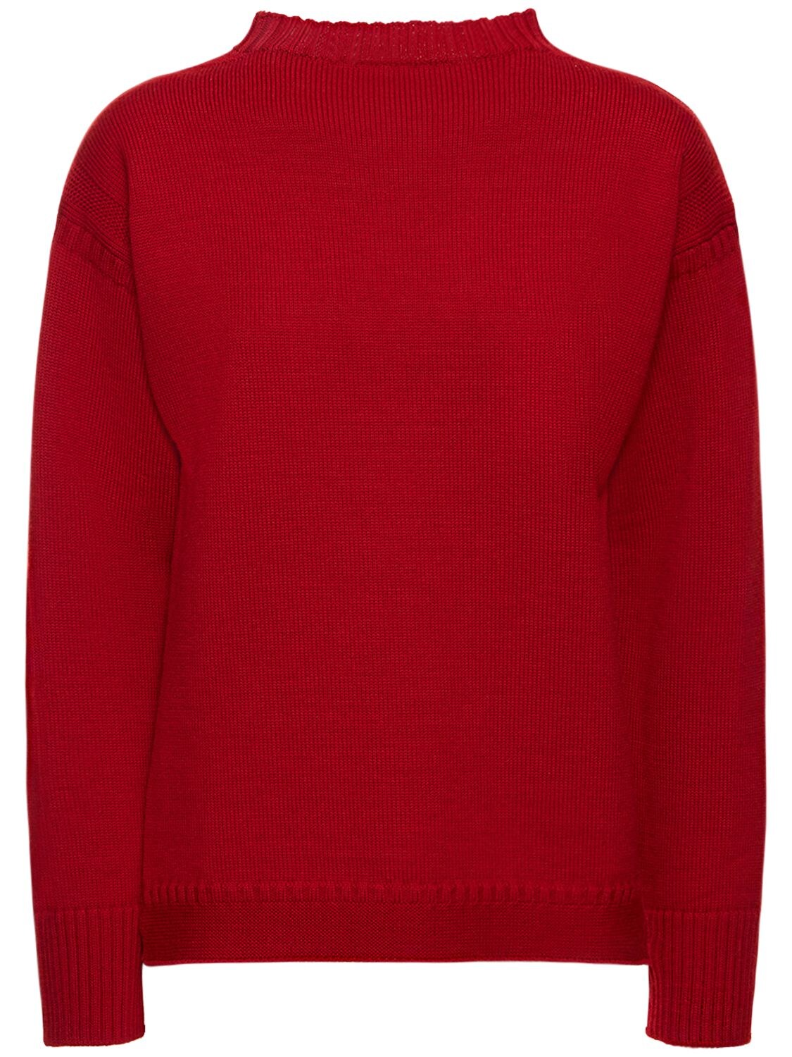 Wool Knit Sweater – WOMEN > CLOTHING > KNITWEAR