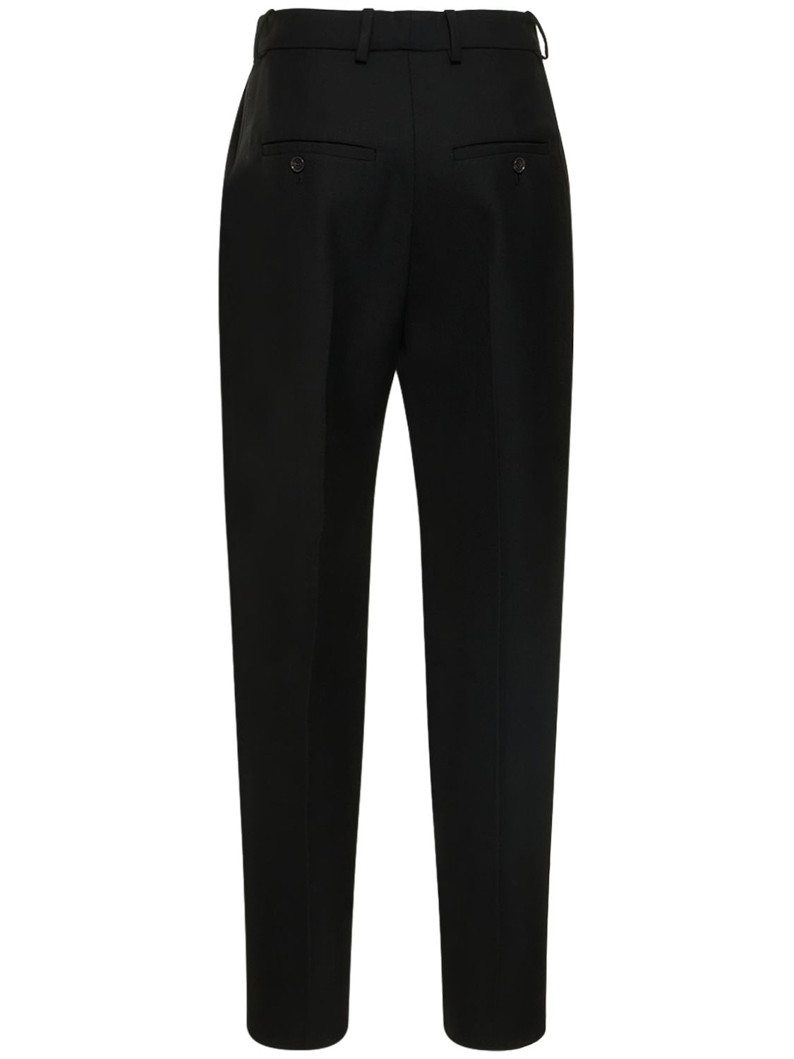 Shop Totême Pleated Tailored Pants In Black