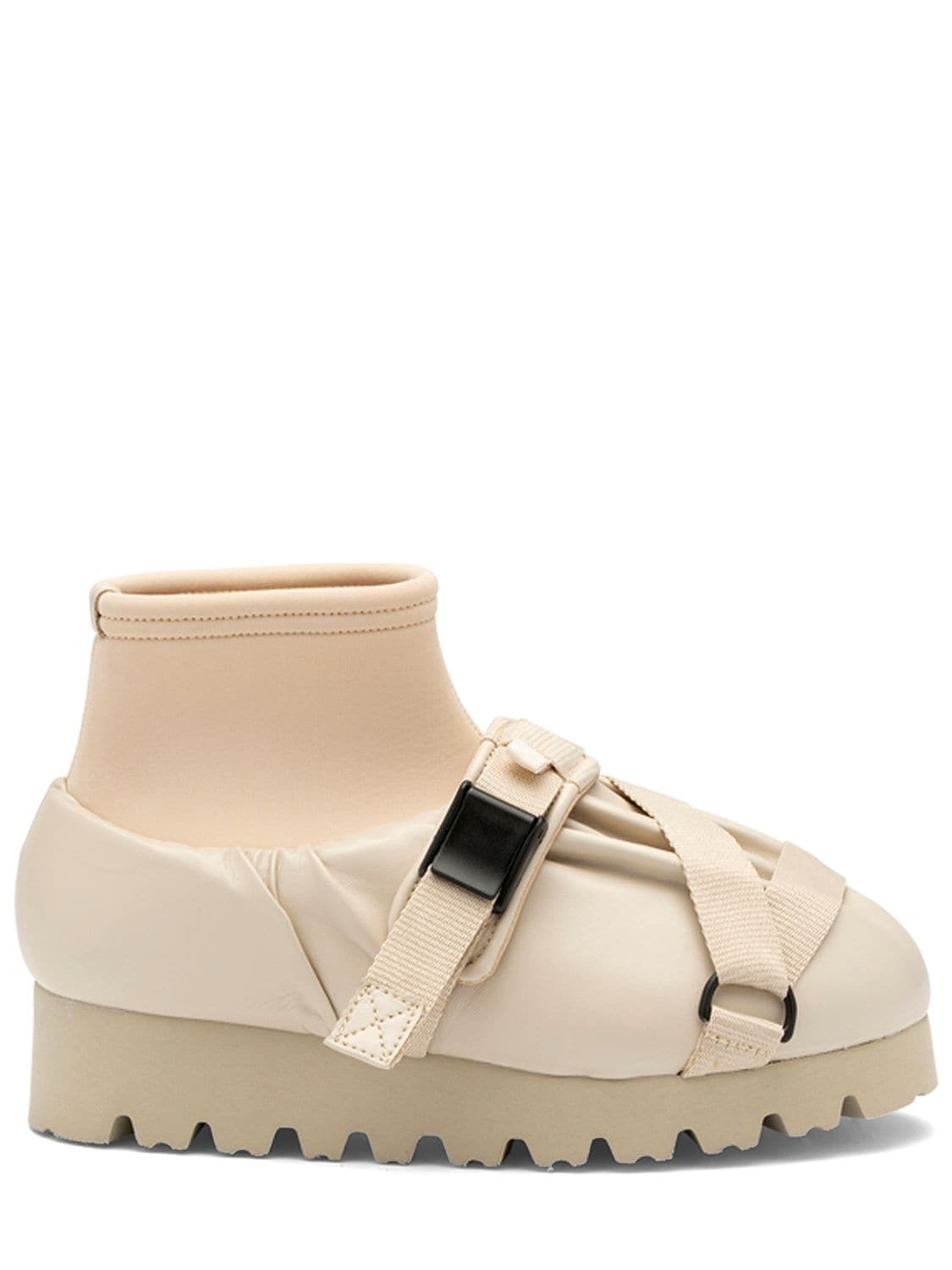 Yume Yume Camp High Faux Leather Shoes In Beige