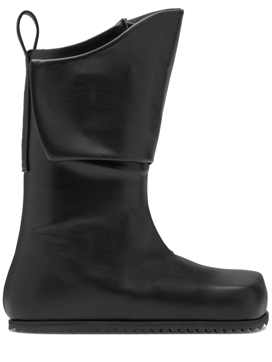 Shop Yume Yume Truck High Faux Leather Boots In Black