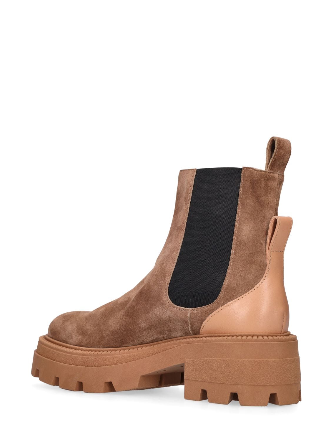 Shop Sergio Rossi 25mm Milla Suede Ankle Boots In Light Brown