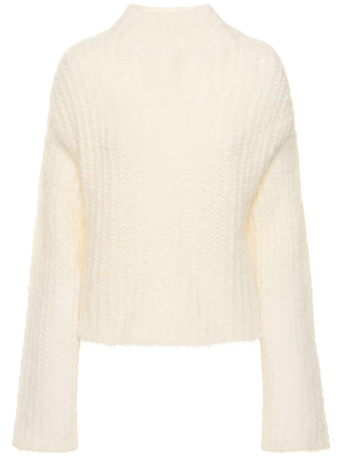 Oversized Mohair Blend Gauze Sweater – WOMEN > CLOTHING > KNITWEAR