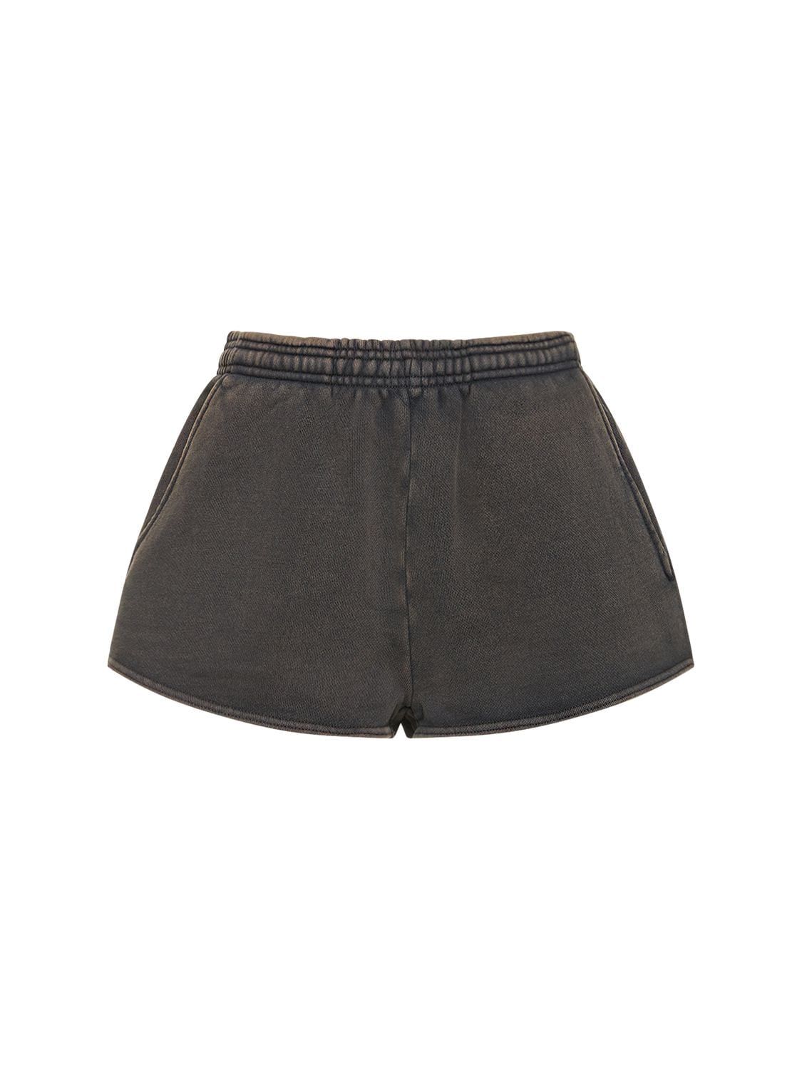 Image of Washed Black Micro Shorts