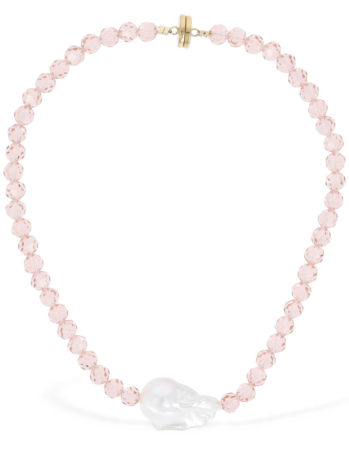 Image of Pearl Charm Collar Necklace