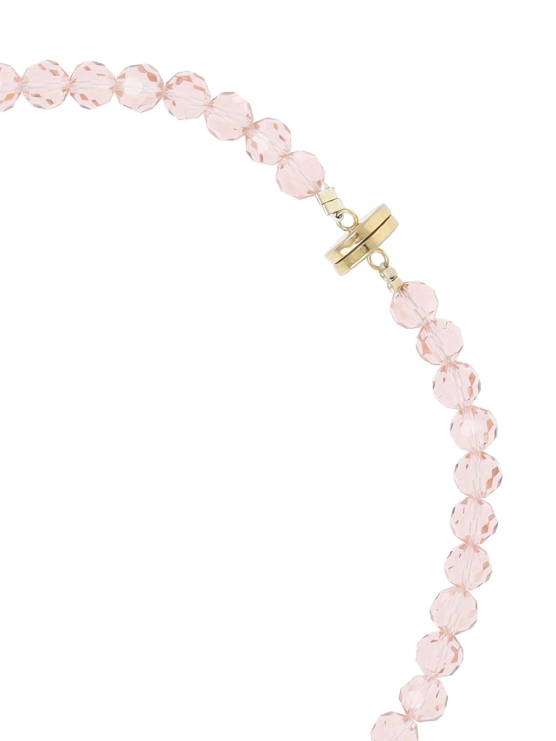 Shop Timeless Pearly Pearl Charm Collar Necklace In Pink,pearl