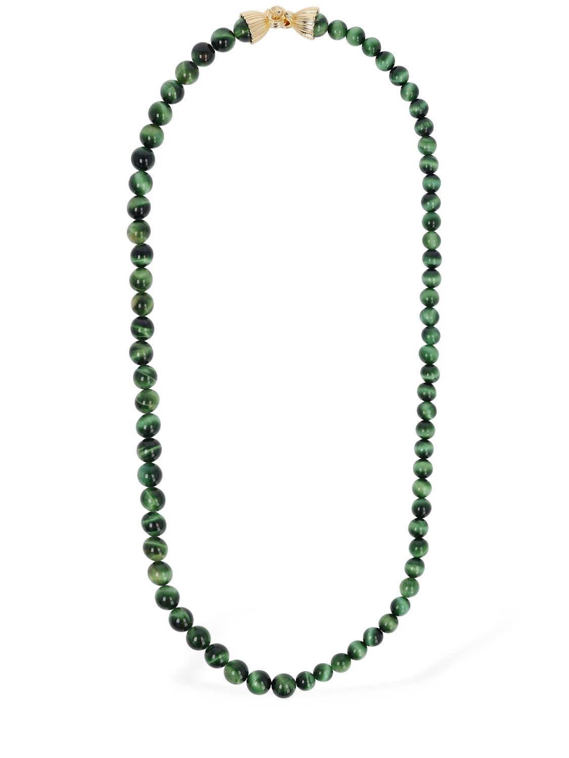 Shop Timeless Pearly Malachite Double Wrap Collar Necklace In 绿色