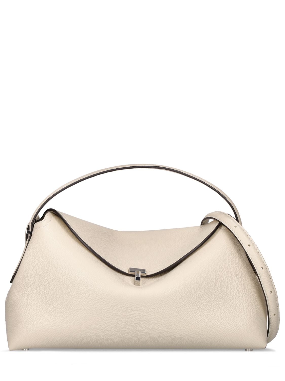 Image of T-lock Leather Top Handle Bag