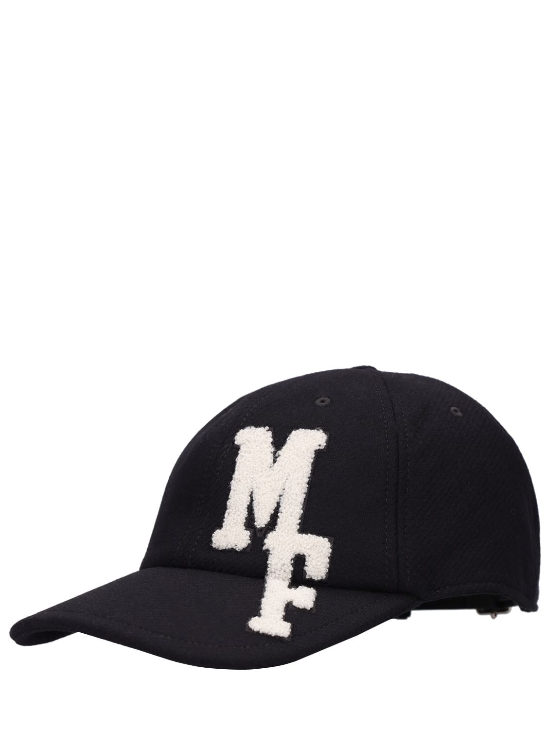 Shop Moncler Genius Moncler X Frgmt Wool Blend Baseball Cap In Black