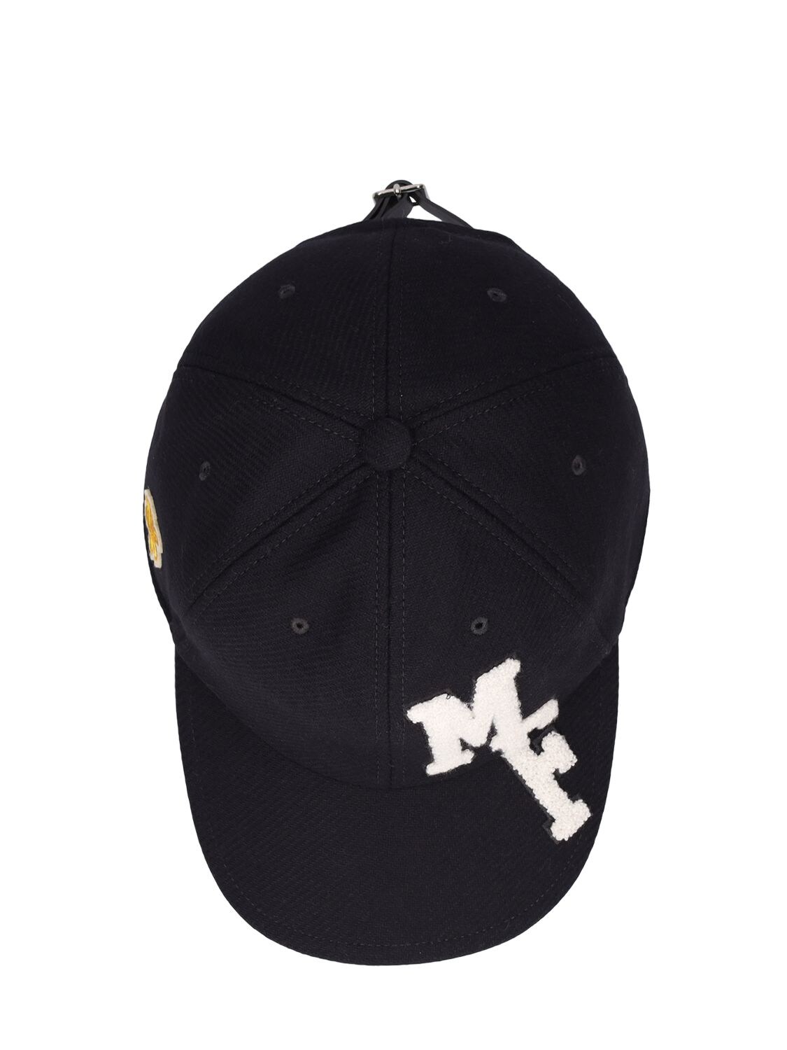 Shop Moncler Genius Moncler X Frgmt Wool Blend Baseball Cap In Black