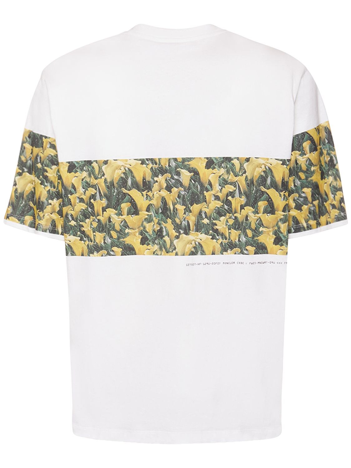 Shop Moncler Genius Moncler X Frgmt  Floral Jersey T-shirt In White,multi