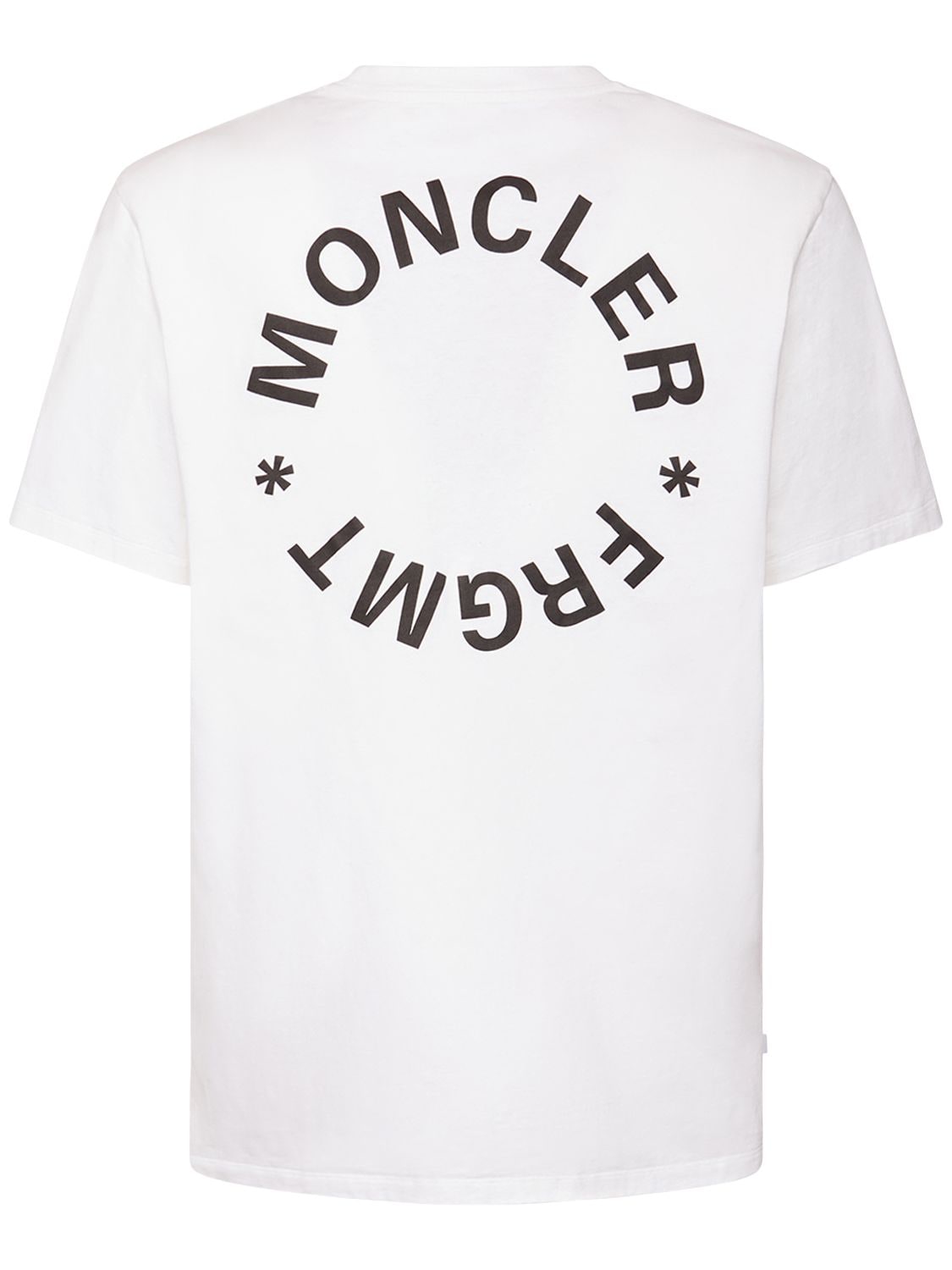 Shop Moncler Genius Moncler X Frgmt Cotton Jersey T-shirt In Bright White